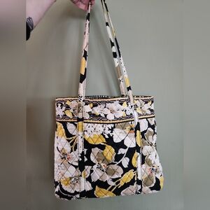 Vera Bradley floral quilted tote in dogwood pattern